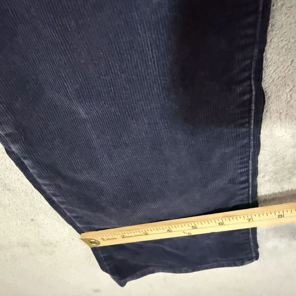 Polo Ralph Lauren Varick Pants 34x34 (Inseam 31.5) Blue Corduroy Straight Slim